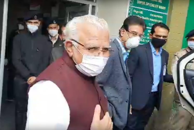 CM Manohar Lal has been taken to In IGMC today for examination after complained of having some respiratory distress