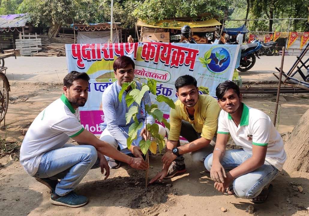Planting done on the occasion of Deepawali festival