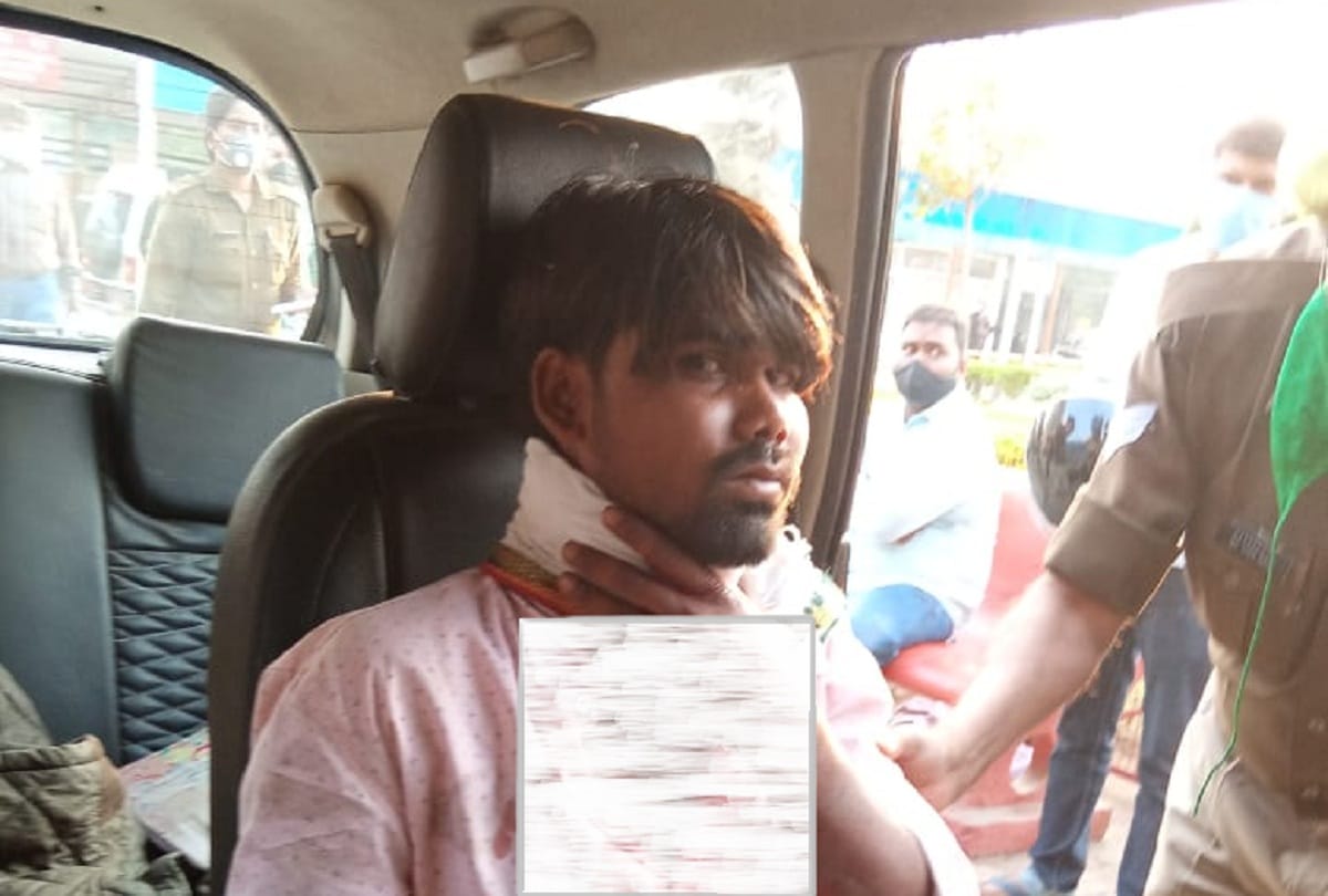 Young man neck cut from Chinese manja in lucknow