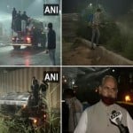 दिल्ली नगर निगम ने पानी का छिड़काव