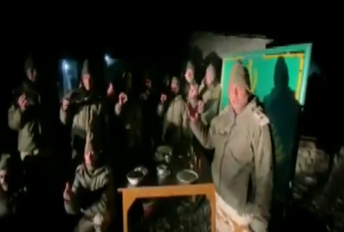 ITBP jawans celebrated Diwali in East Ladakh 
