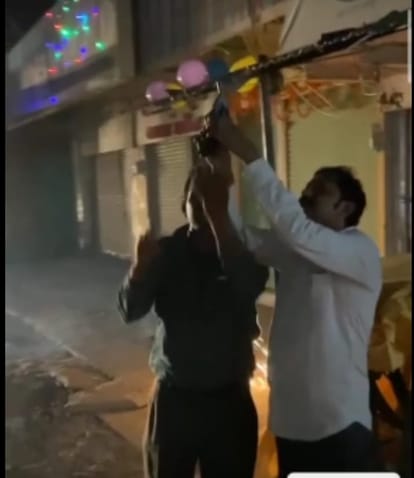 3 persons fired from license arms in happiness of Diwali