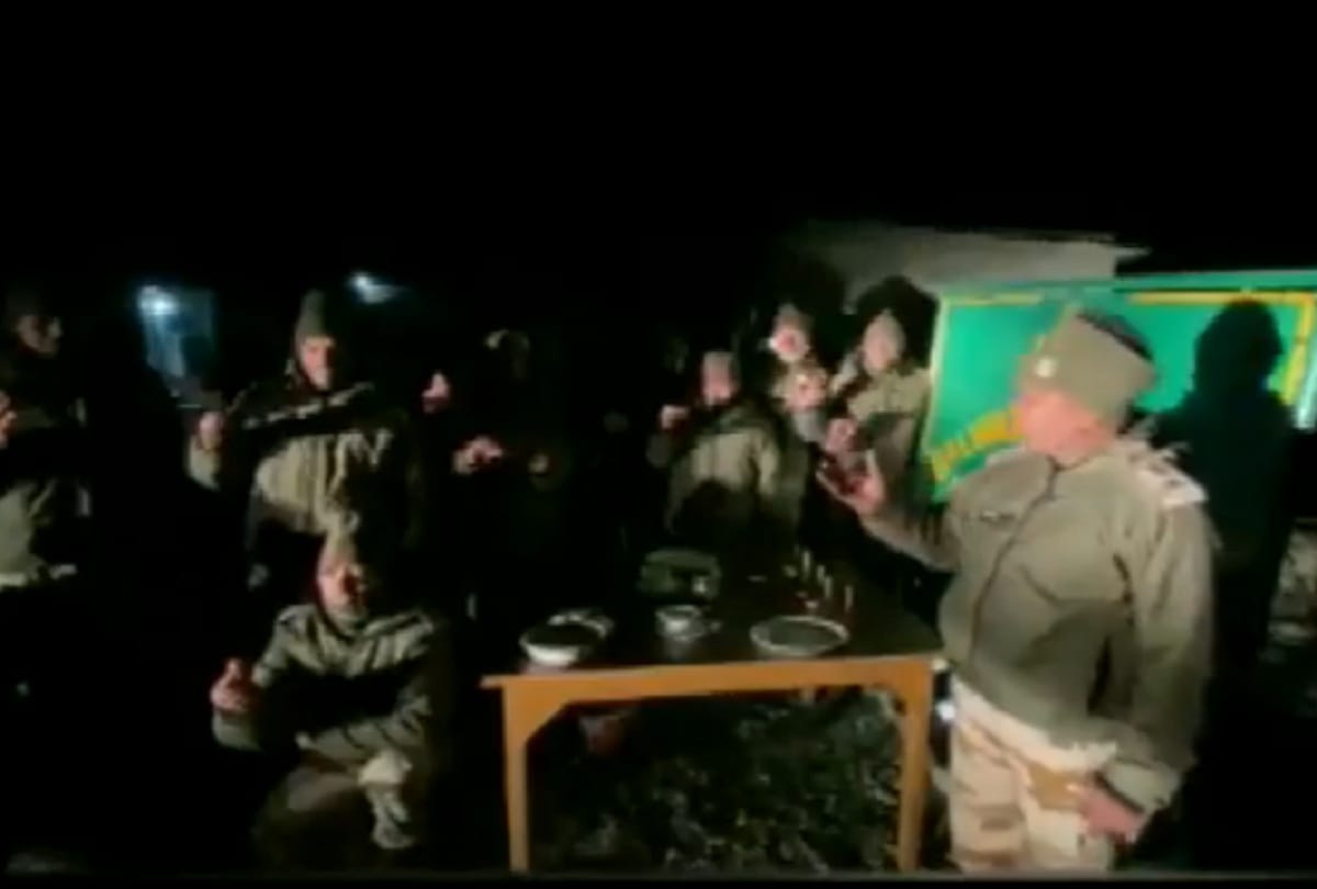 ITBP jawans celebrated Diwali in Eastern Ladakh