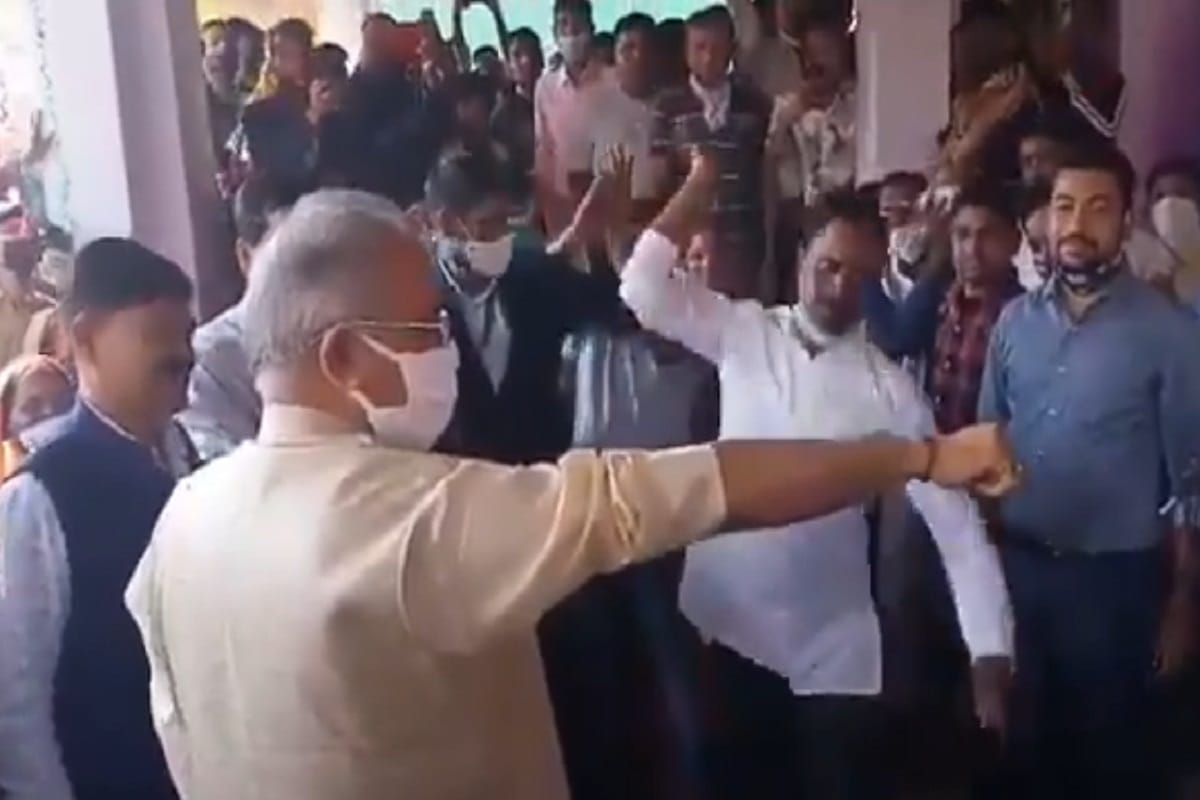 Chhattisgarh CM Bhupesh Baghel went to join Govardhan Pooja beaten by tradition of facing Whip