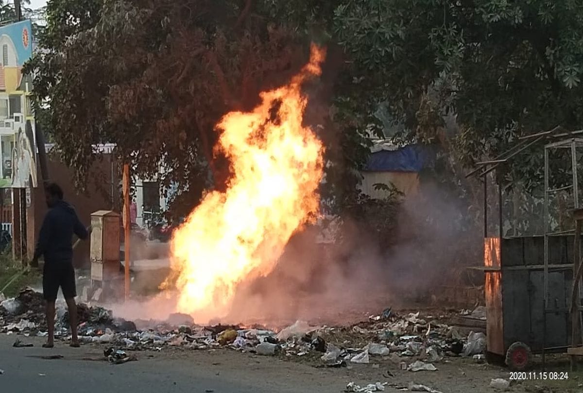 Fire In Png Pipeline On Govardhan Puja Supply Disruption
