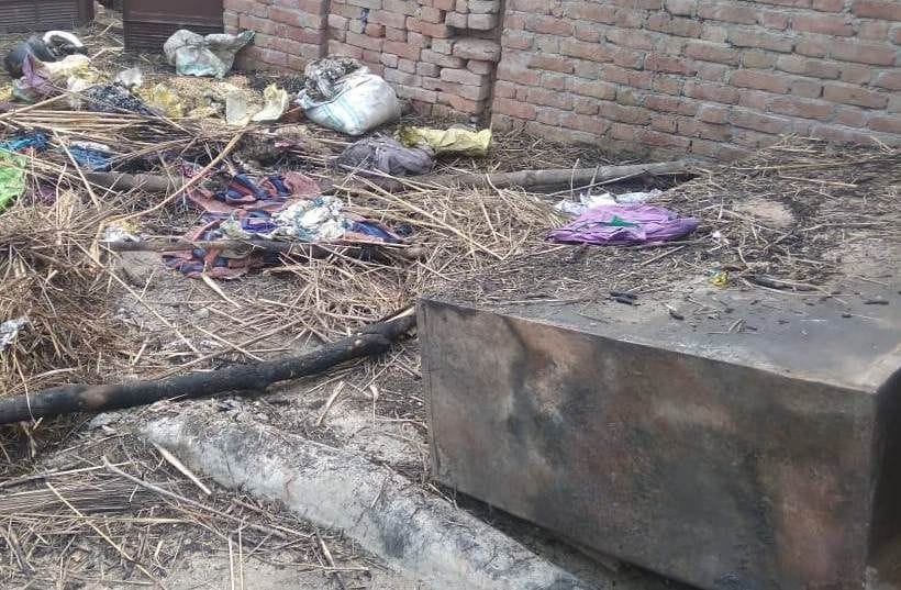 fire accident in kasganj