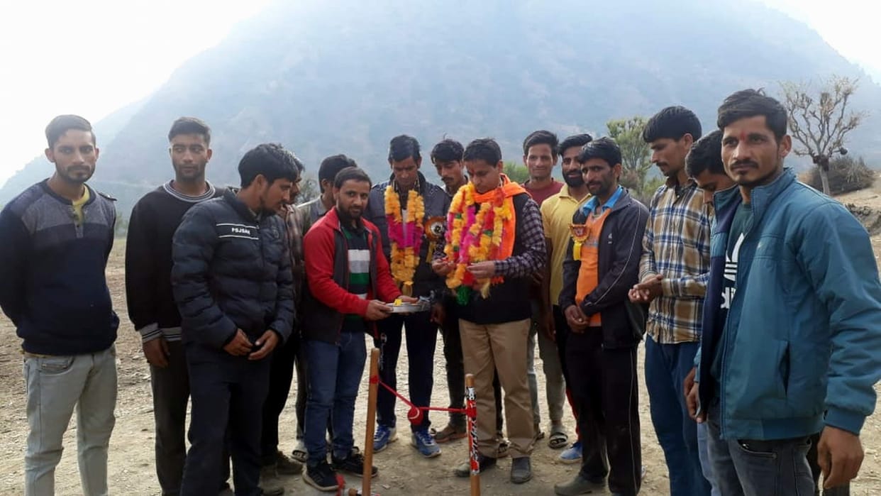 Dhuink village team becomes winner in cricket tournament