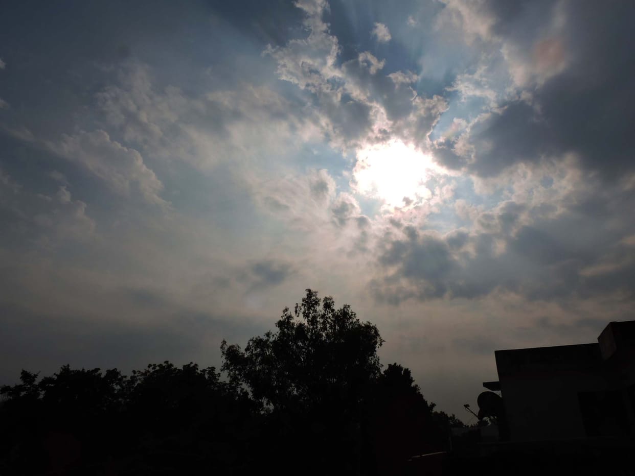 light raining in early morning with cold wind
