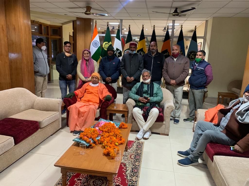 BJP workers welcomed CM
