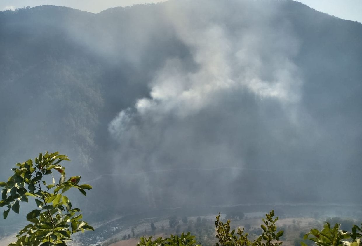 Fires in Baudri forests