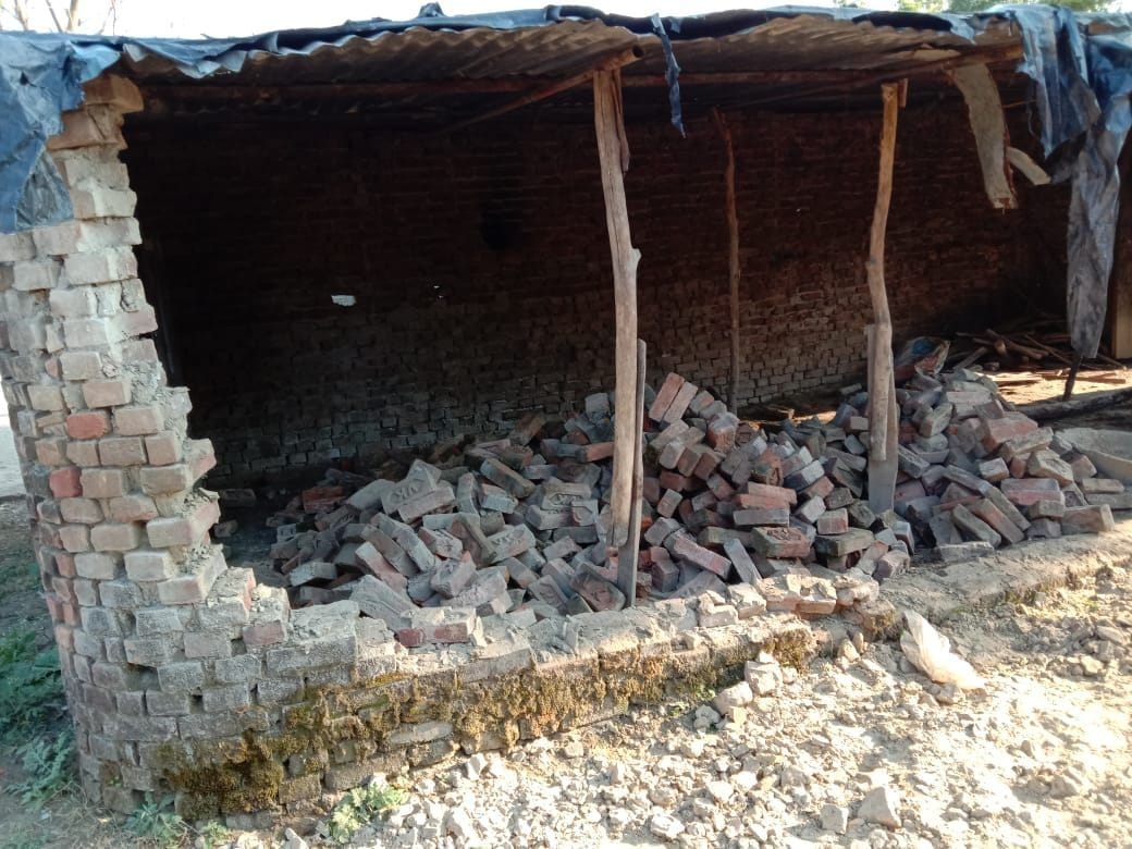 Wall collapsed due to rain, three children injured in debris