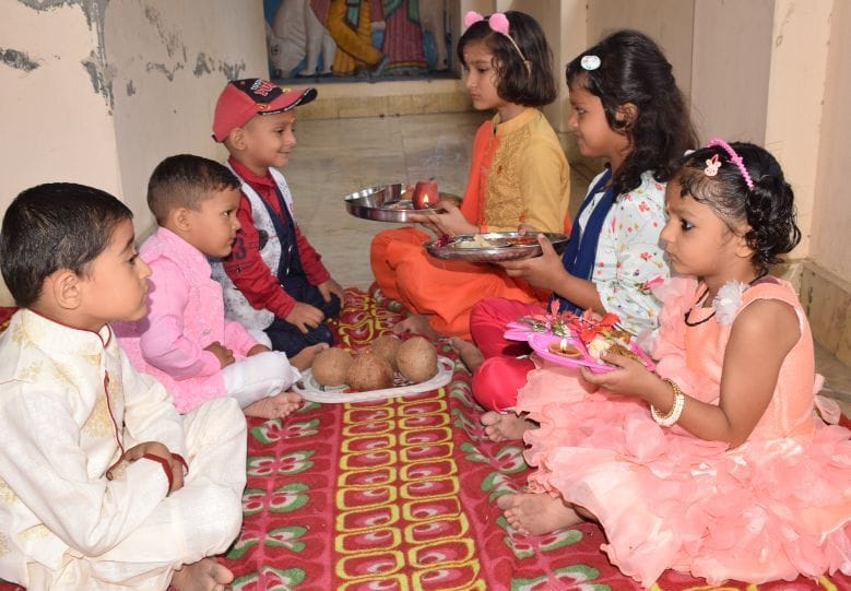 Sisters put tilak on brothers' forehead, wish for longevity