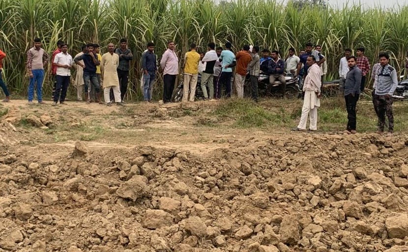 Clay mining was being done without permission