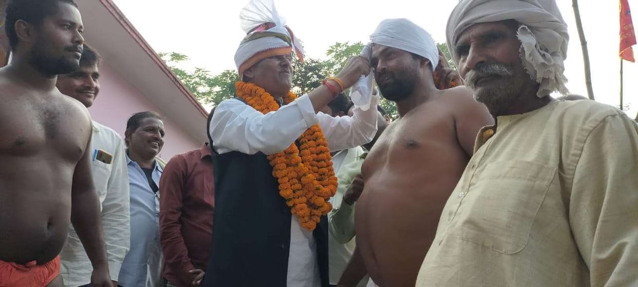 Dangal competition held on Govardhan Pooja, wrestlers show power