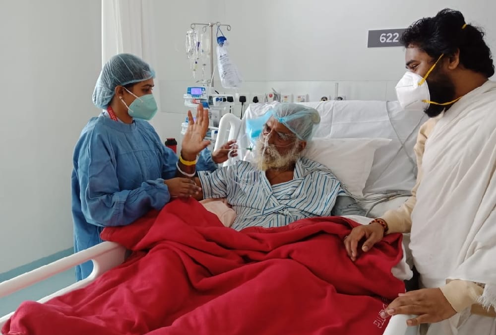 Mahant Nritya Gopal Das's health bulletin