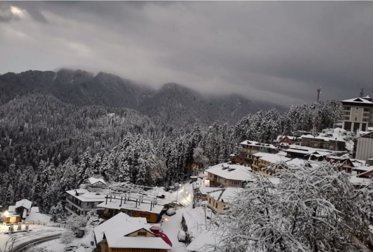 winter season first snowfall in shimla kufri narkanda and manali