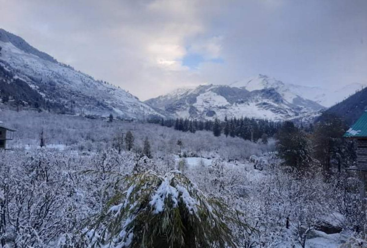 winter season first snowfall in shimla kufri narkanda and manali