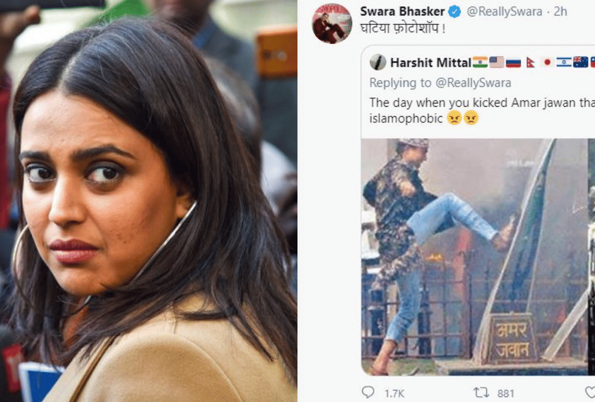 Swara Bhasker trolled after she claims pictures of Azad Maidan riots are photoshopped
