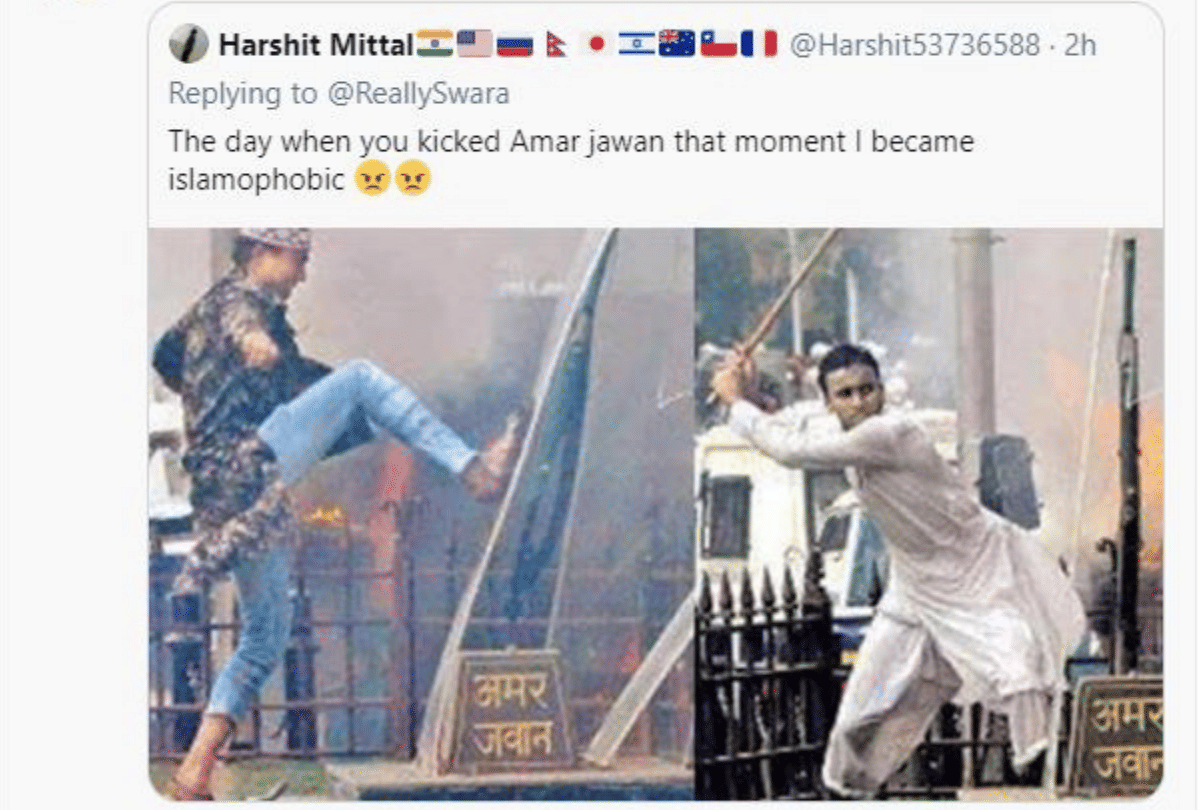 Swara Bhasker trolled after she claims pictures of Azad Maidan riots are photoshopped