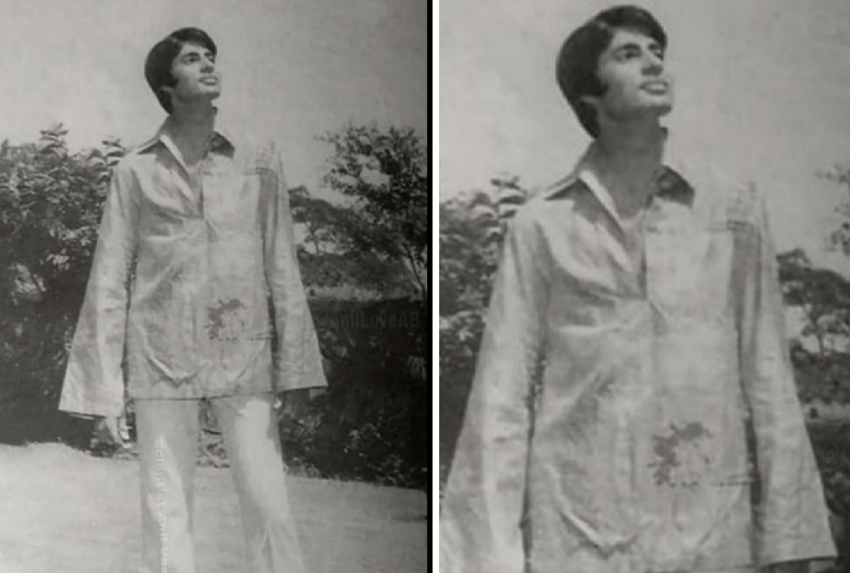 Amitabh bachchan shares black and white old photo remember youth days