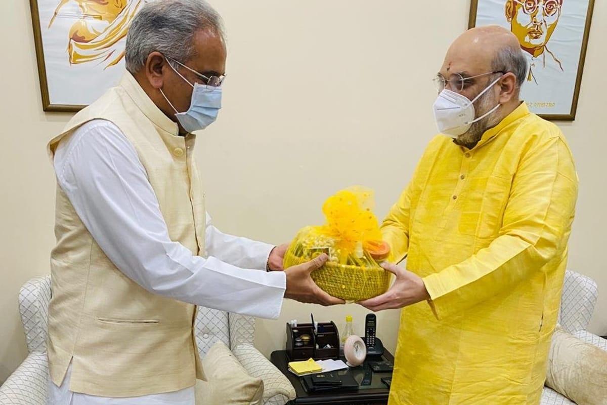 CM Baghel talked to Home Minister Shah about many problems including Naxal heavy loss to Chhattisgarh due to GST