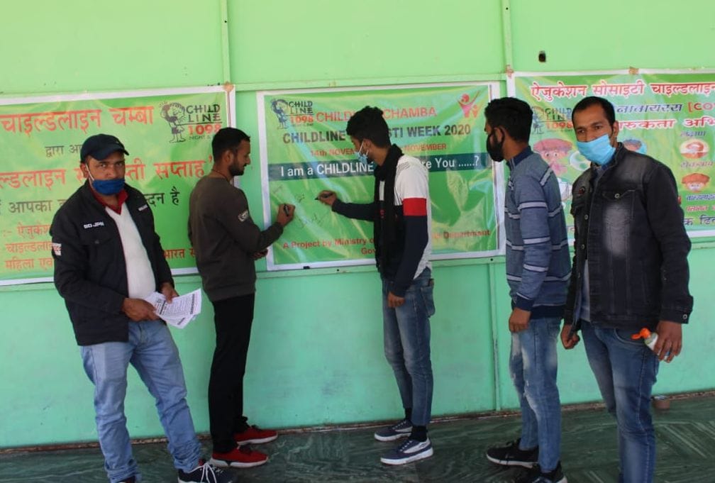 corona awarness signature campaign started in chamba