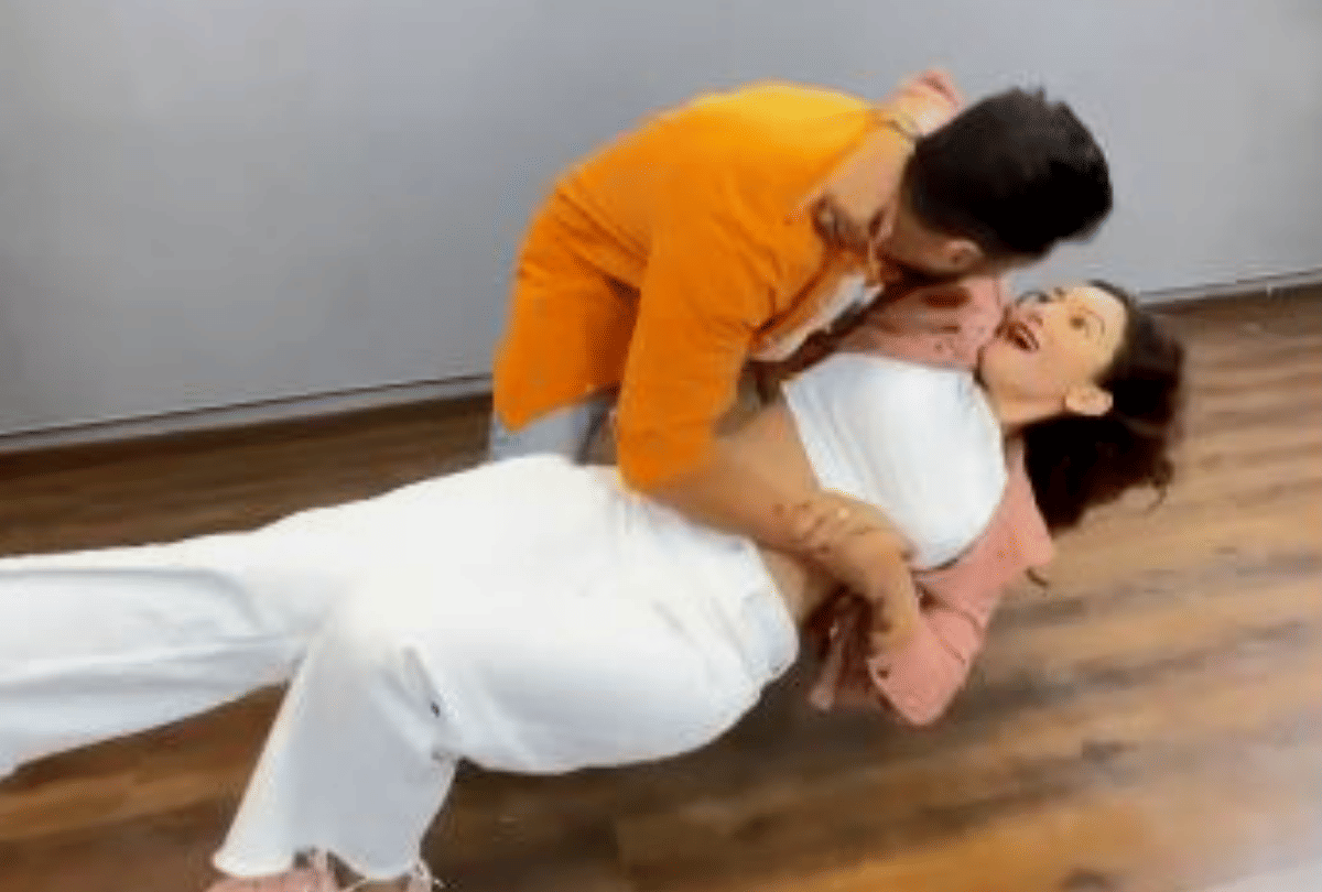 Gauhar Khan suddenly dropped while dancing with his fiance Zaid Darbar