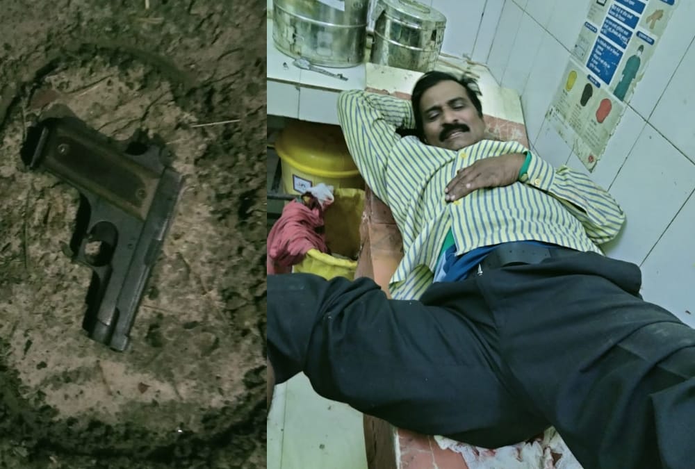 A goon injured in an encounter in Mohanlalganj.