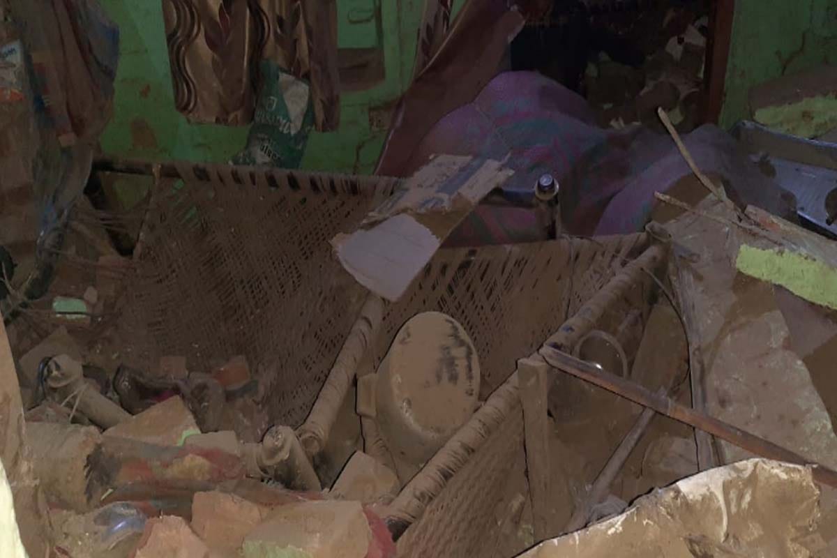 Four houses burnt down as explosion in firecracker in Falawda Meerut, two died and many injured