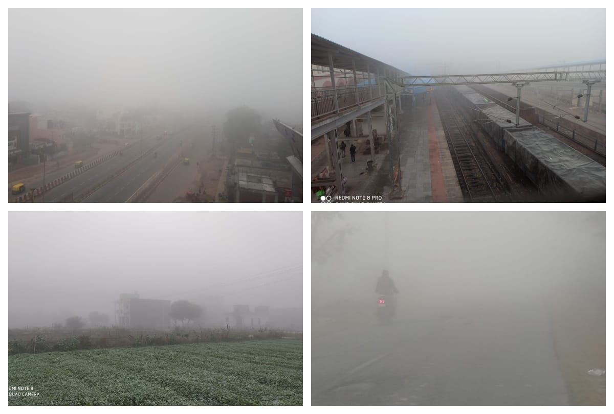 Weather Forecast Update Today in UP Latest News: Weather Forecast Today: First Fog In Braj Traffic Slow On Highway