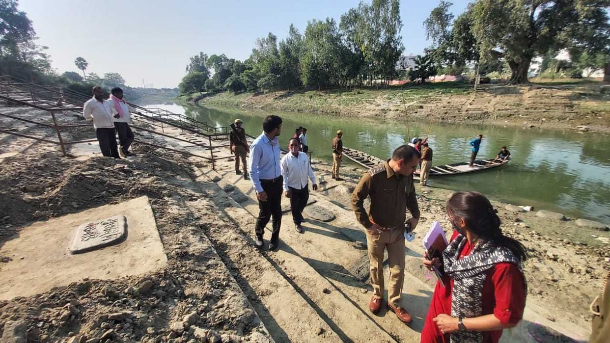 In view of Chhath, SDM inspected the ghats, instructed to clean