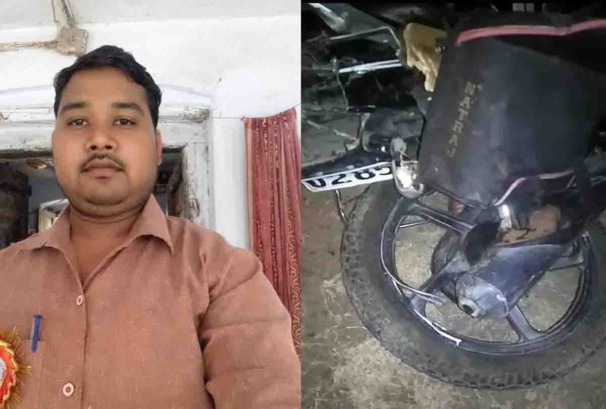 Mahoba: Bike-riding father-son killed in unknown vehicle collision on highway, returning home from Mahoba