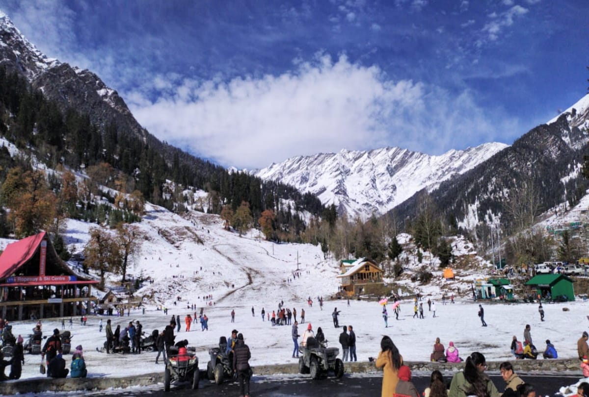 Himachal Pradesh HP Snowfall News: Tourist Flux In Himachal After Fresh Snowfall ,See The Spectacular View In The Pictures