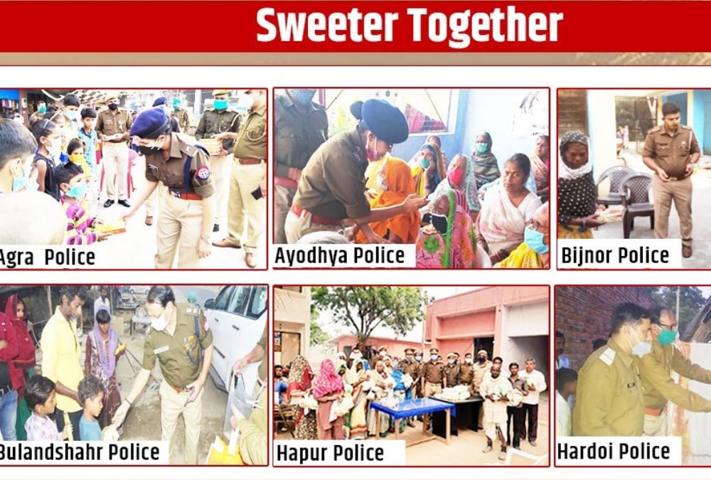 Police personnel across the state greeted people on Diwali.