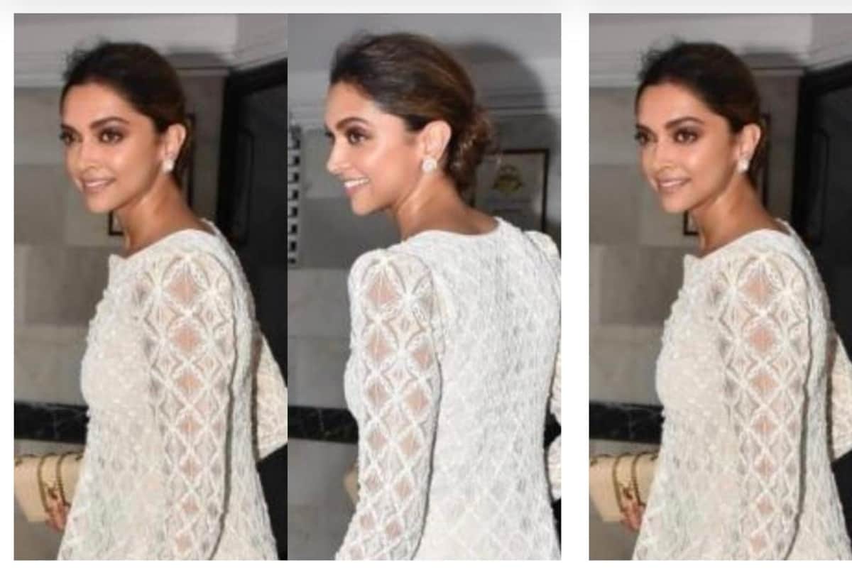 deepika padukone indo western in white sharara look in siddhant chaturvedi diwali party 2020
