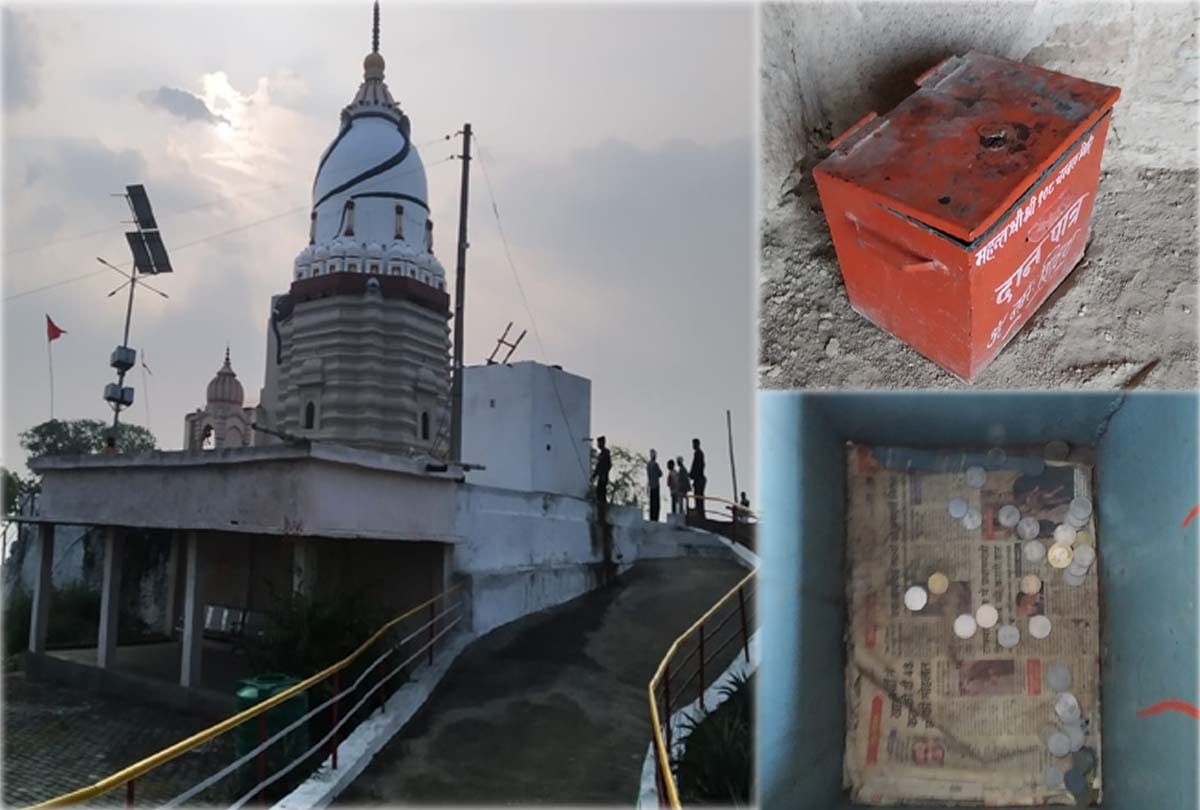 theft in ancient temple of Etawah
