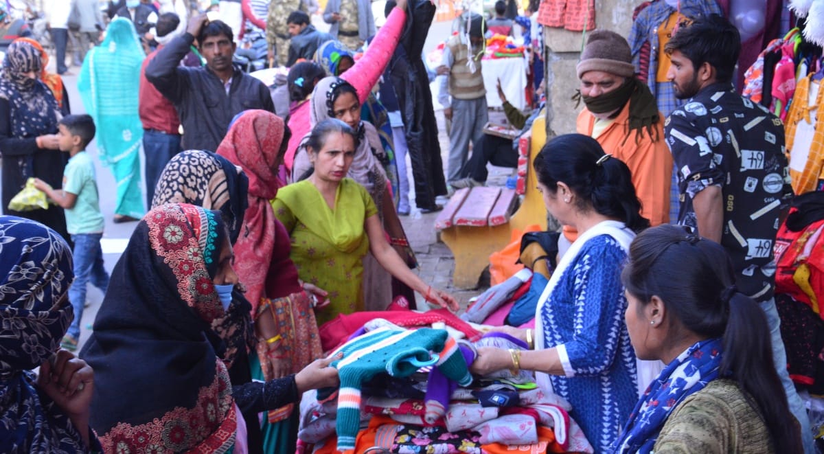 Warm clothing demand increased as winter progressed