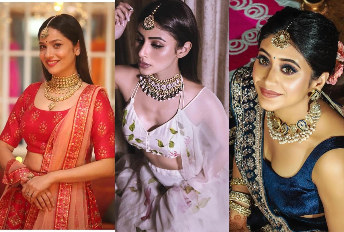 ankita lokhande to mouni roy tv actress diwali 2020 lehenga perfect for wedding