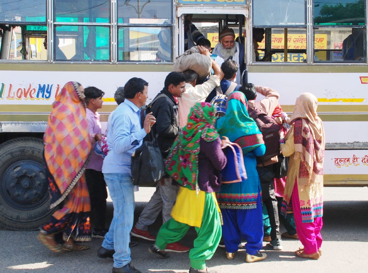 Rampage for seats in roadways buses