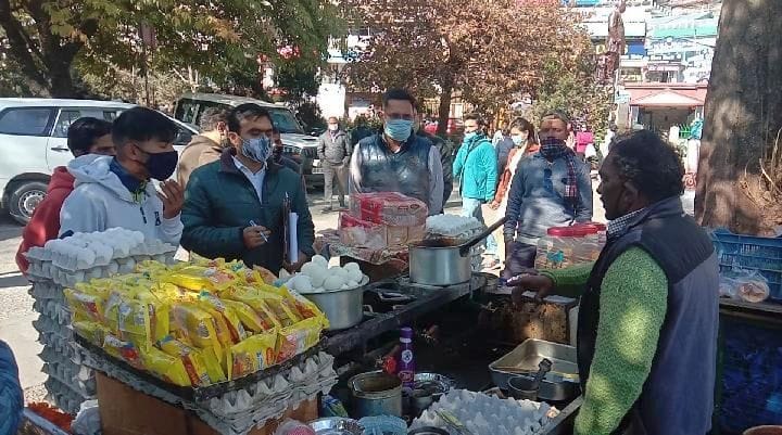 Action on those selling food items in the open