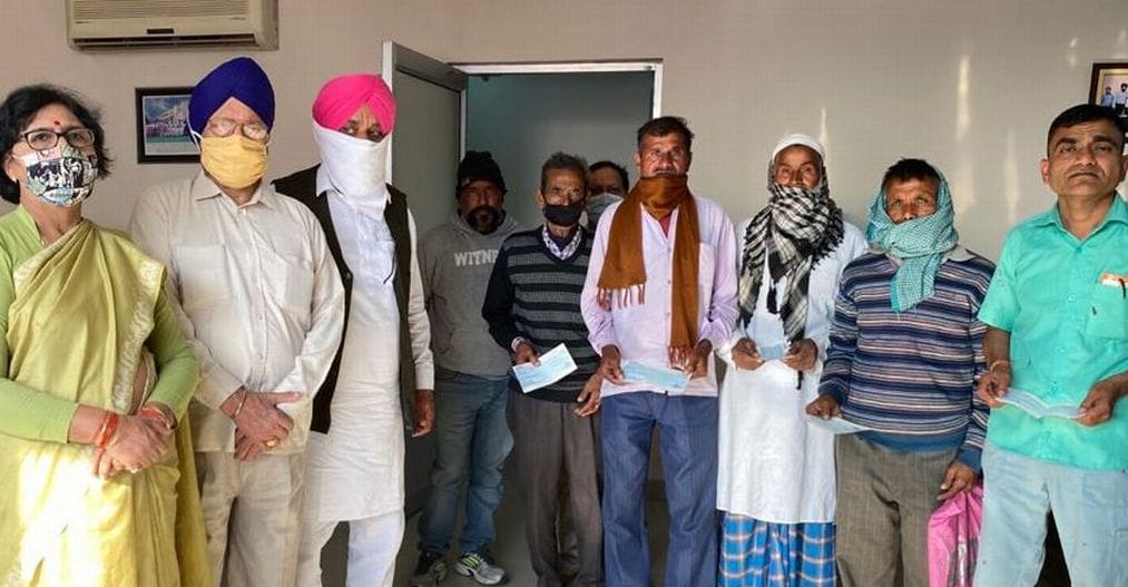MLA gave checks of CM discretionary fund to eligible people