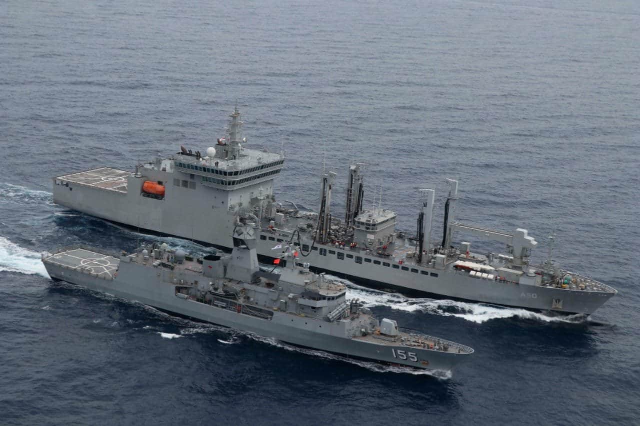 Malabar 2020 wargames underway in the Arabian Sea , Indian Ocean Region