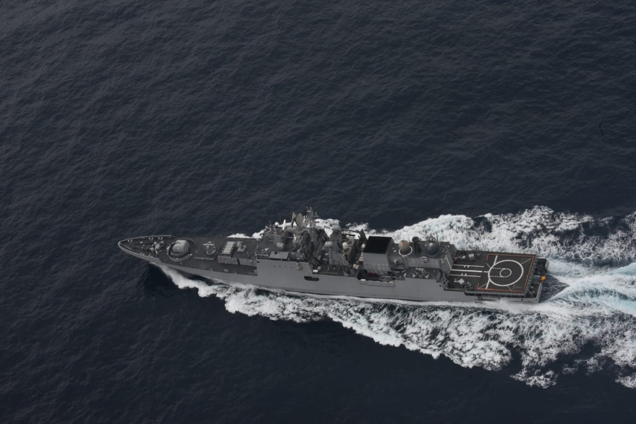 Malabar 2020 wargames underway in the Arabian Sea , Indian Ocean Region