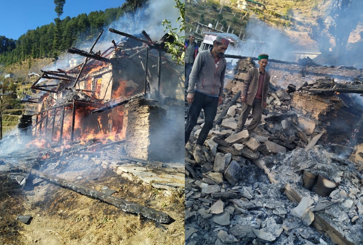 Himachal News: House gutted in fire in Kullu Anni Sub Division