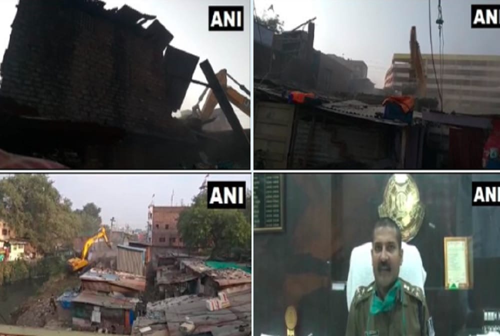 Madhya Pradesh: Property of criminal Sajid Chandanwala was demolished in Indore, today