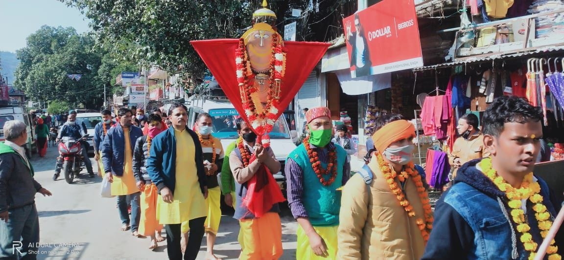 Mother Bhagwati and Rawal returned to their original place