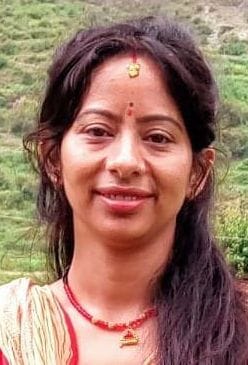 babita came first in aipan competition