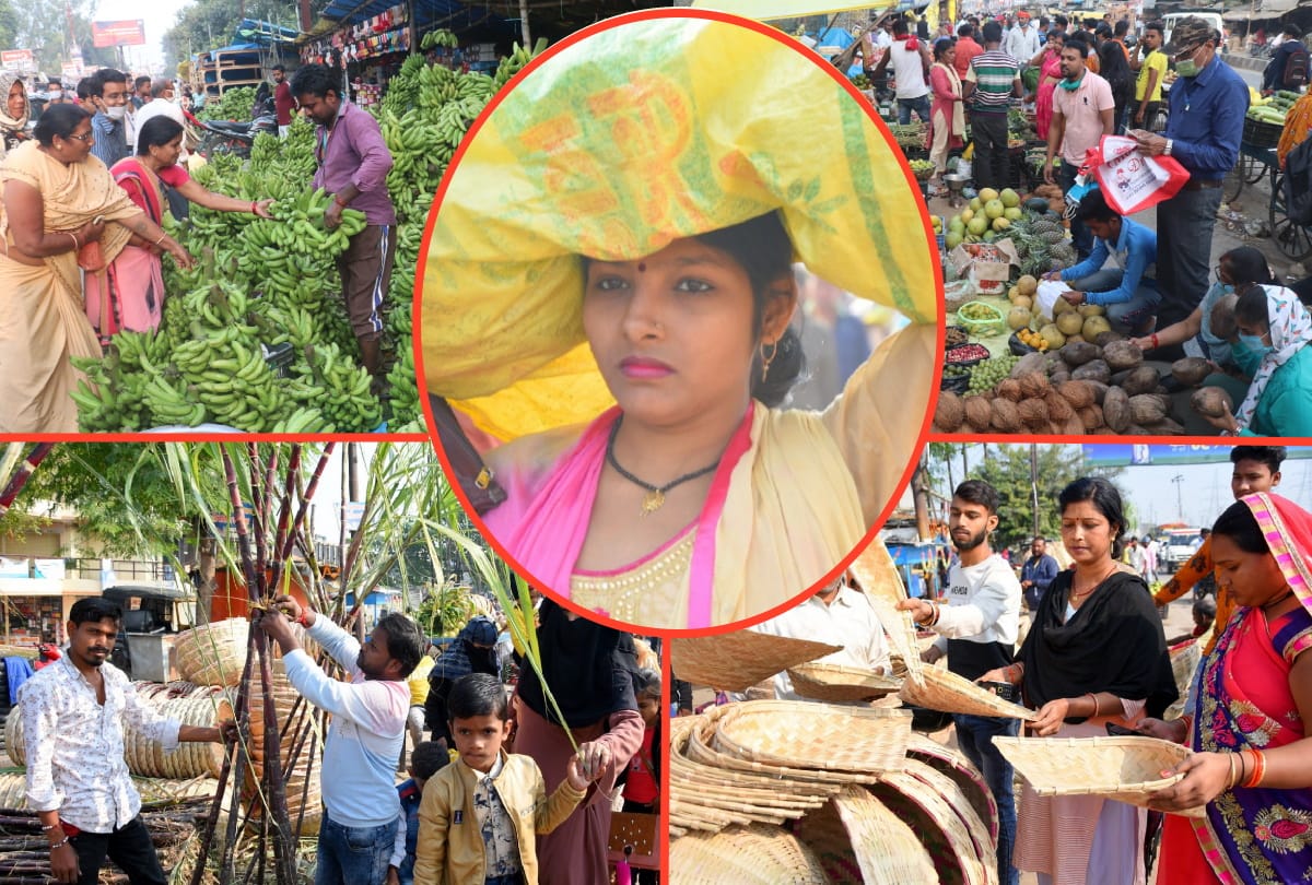 Chhath puja 2020 decorated market and celebrations start with kharna in gorakhpur