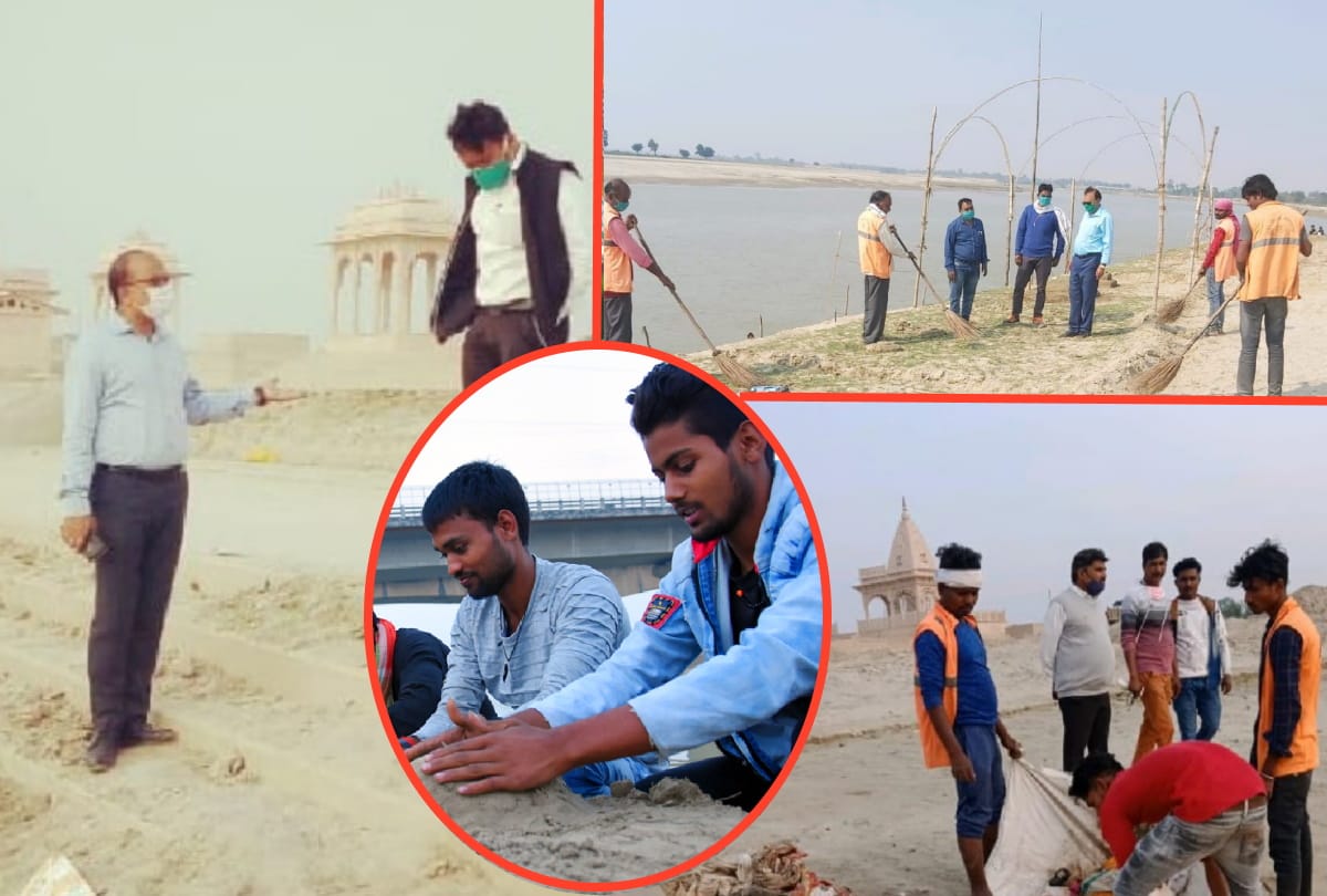 Municipal Corporation created a changing room for women at Chhat Ghats in gorakhpur