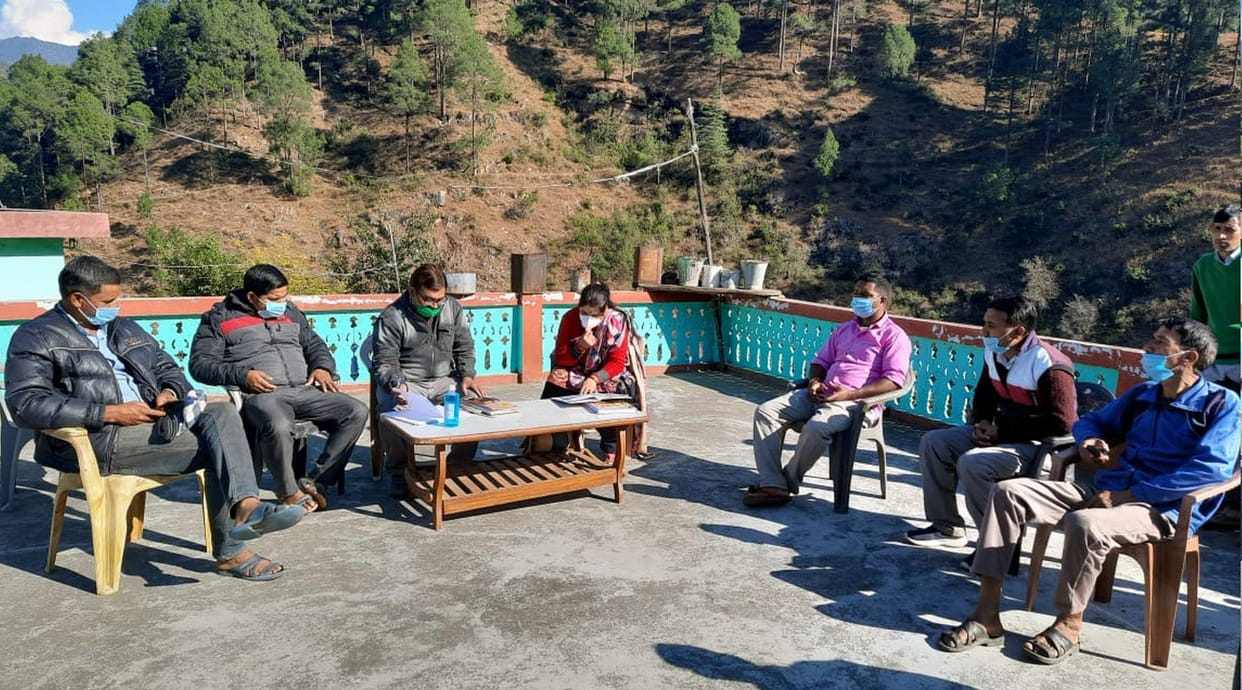 Quick reaction team listened to the problems of the villagers